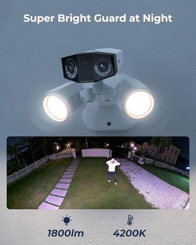 نظام كاميرا أمان REOLINK 4K PoE، كاميرا 2X Duo Floodlight PoE IP في حزمة زاوية واسعة جدًا 180 درجة 1x 16ch Reolink NVR مع محرك أقراص ثابتة سعة 4 تيرابايت مدمج، ضوء غامر 1800 لومن، اكتشاف الذكاء الاصطناعي المتقدم in Kuwait