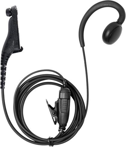 سماعة أذن APX 6000 XPR 7550e مع ميكروفون متوافقة مع أجهزة راديو Motorola APX 8000/7000/4000، XPR 7350e/7580e/7380e/7550/7350، سماعة رأس على شكل C مع ميكروفون PTT، تناسب الأذن اليسرى أو اليمنى in Kuwait