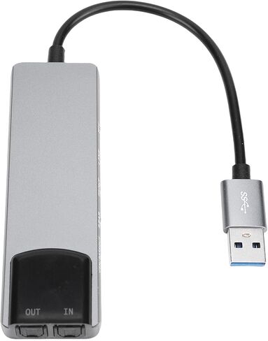بطاقة صوت محيطية USB 7.1 مع صوت SPDIF رقمي، موسيقى عالية الدقة، غلاف من سبائك الألومنيوم، التوصيل والتشغيل، بطاقة صوت خارجية للكمبيوتر المحمول فضي in Kuwait