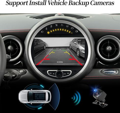 شاشة أندرويد 8 بوصة لميني كوبر R55 R56 R57 R58 R59 R60 R61 راديو تلقائي، CarPlay، Android Auto، انعكاس الشاشة، شاشة مقسمة، واي فاي، DVD، الملاحة، كاميرات المركبات، الموسيقى، Netflix Waze Spotify in Saudi Arabia