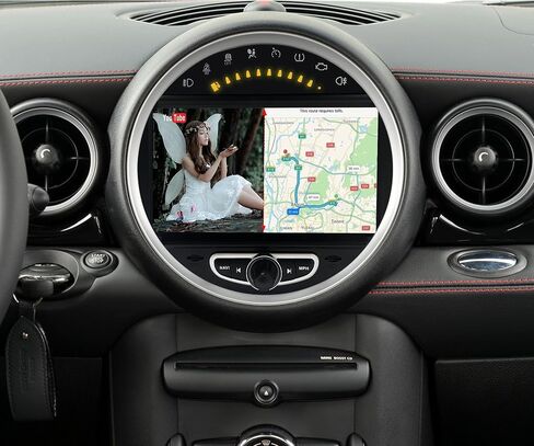 شاشة أندرويد 8 بوصة لميني كوبر R55 R56 R57 R58 R59 R60 R61 راديو تلقائي، CarPlay، Android Auto، انعكاس الشاشة، شاشة مقسمة، واي فاي، DVD، الملاحة، كاميرات المركبات، الموسيقى، Netflix Waze Spotify in Saudi Arabia