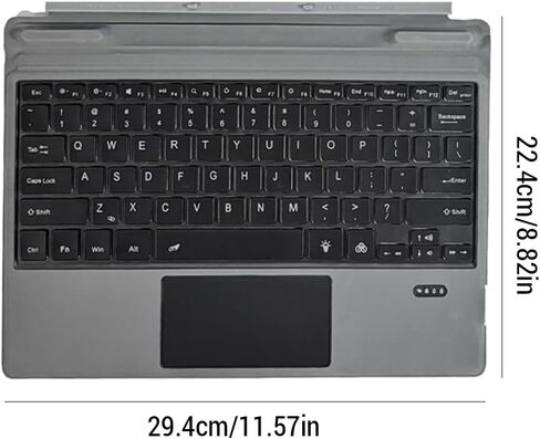 Tablet Keyboard, BT Wireless Backlit Keyboard with Large Touchpad and Strong Magnetic Detachable, for 7320 K16M K19M in Saudi Arabia