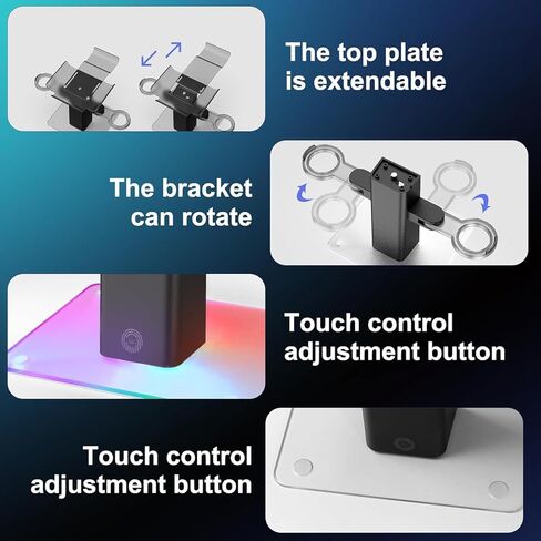 Charging Dock for Meta Quest 3S/Quest 3/Quest 2 Accessoriesm,Charger Station Stand with LED/RGB Light, Controllers and VR Accessories, Type C Charging Port in Saudi Arabia