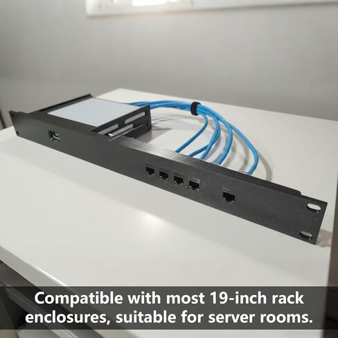 19" Rack Mount for Ubiquiti UniFi Cloud Gateway Ultra Max | 1U Rack Adapter for UCG-Ultra UXG-Max | Compatible with Keystone Panel | Ideal for Home Lab & Server Rack Setup (1) in Saudi Arabia