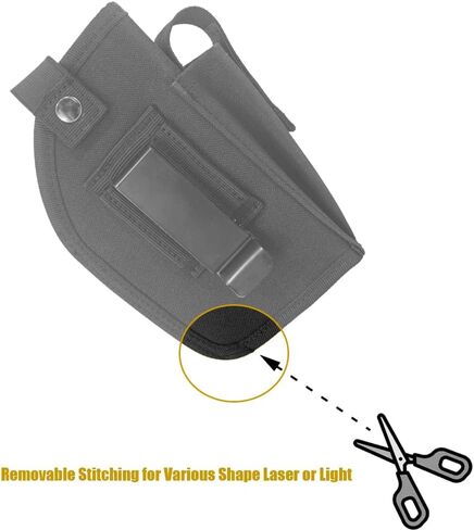 Concealed Carry Gun Holster with Mag Pouch Fits Handgun with Laser Light Mounted IWB OWB Ambidextrous Use by Convertible Clip in Saudi Arabia