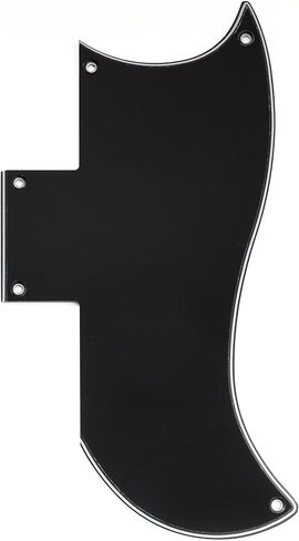 جيتار Musiclily Pro ذو 5 فتحات بنصف وجه لجيتار كهربائي EPI مصنوع في الصين SG Standard 61، 4 طبقات من اللؤلؤ الأبيض in Saudi Arabia