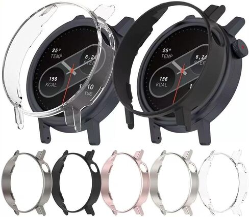 Compatible for CMF Watch 3 Pro Case Cover, Colorful Shock-Proof PC Protective Bumper Shell Protector Sleeve (5Colors) in Saudi Arabia