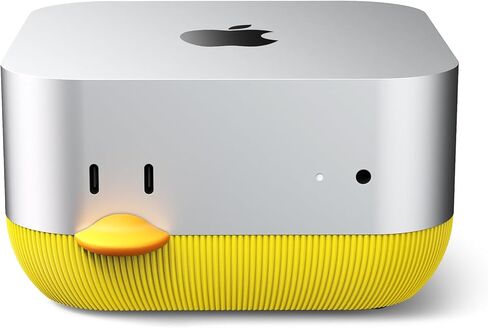 Lonelyfox Mac mini M4 & M4 Pro Stand – Innovative Front Power Button Access, Anti-Dust Cooling Silicone Base, Anti-Slip Desktop Holder, Replaceable Button Caps (Gray) in Saudi Arabia