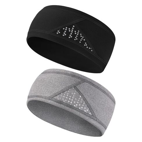 Winter Headband for Men Women Fleece Ear Warmers for Cold Weather Reflective Ear Muffs for Running, Cycling, Skiing in Saudi Arabia