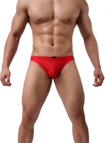 Men's Seamless Front Pouch Briefs Mens Tagless Bikini Underwear Sexy Low Rise Breathable Underpanties for Men in Saudi Arabia