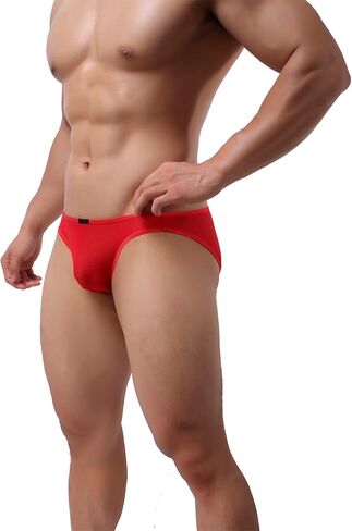 Men's Seamless Front Pouch Briefs Mens Tagless Bikini Underwear Sexy Low Rise Breathable Underpanties for Men in Saudi Arabia