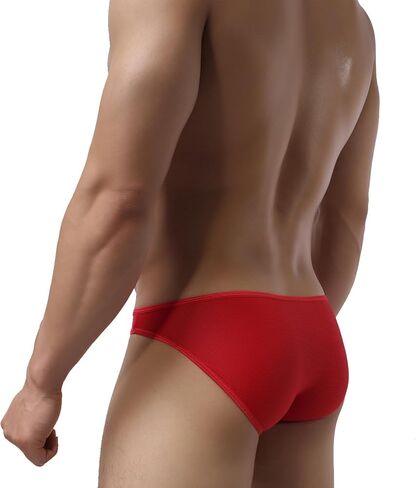 Men's Seamless Front Pouch Briefs Mens Tagless Bikini Underwear Sexy Low Rise Breathable Underpanties for Men in Saudi Arabia