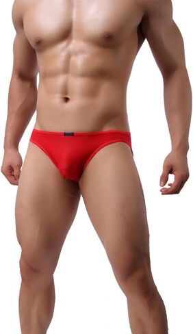 Men's Seamless Front Pouch Briefs Mens Tagless Bikini Underwear Sexy Low Rise Breathable Underpanties for Men in Saudi Arabia