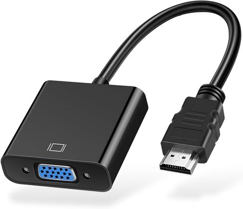 HDMI to VGA Adapter 1080P Converter Male to Female for PC, Laptop, Monitor, Projector and More in Saudi Arabia