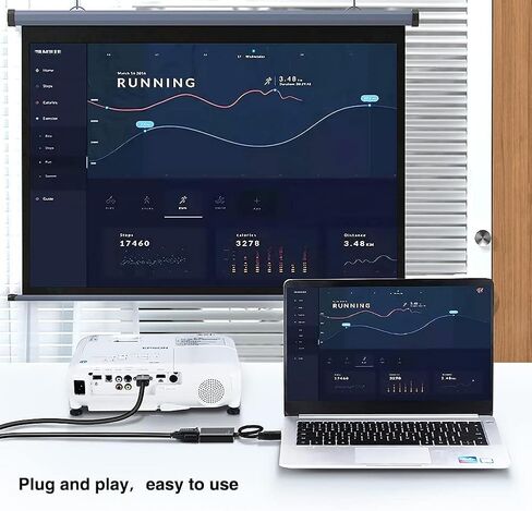 HDMI to VGA Adapter 1080P Converter Male to Female for PC, Laptop, Monitor, Projector and More in Saudi Arabia
