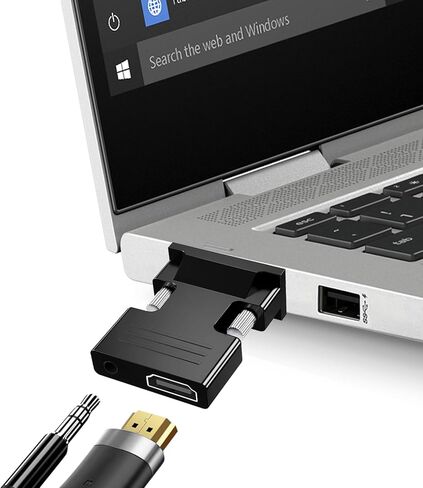 HDMI to VGA Adapter 1080P Converter Male to Female for PC, Laptop, Monitor, Projector and More in Saudi Arabia