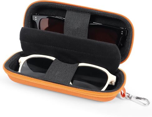 WOMACO Hard Glasses Case, Hard-Shell Double Eyeglasses Case for 2 Storage Scratchproof Dual Sunglasses Box for Women Men in Saudi Arabia