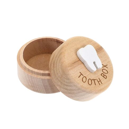 Tooth Fairy Tooth Holder Wooden Tooth Keepsake Box 3D Carved Lost Teeth Storage for Kids Baby Teeth Holder for Little Boys Girls Toddler Shower Birthday in Saudi Arabia