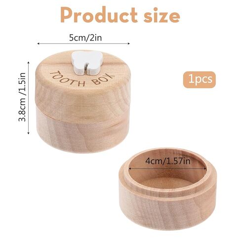 Tooth Fairy Tooth Holder Wooden Tooth Keepsake Box 3D Carved Lost Teeth Storage for Kids Baby Teeth Holder for Little Boys Girls Toddler Shower Birthday in Saudi Arabia