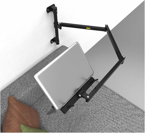 Wall Mount Laptop Stand - Swing/Tilt/Rotate Adjustable Screen Mount for 13-17 inch Laptops in Saudi Arabia