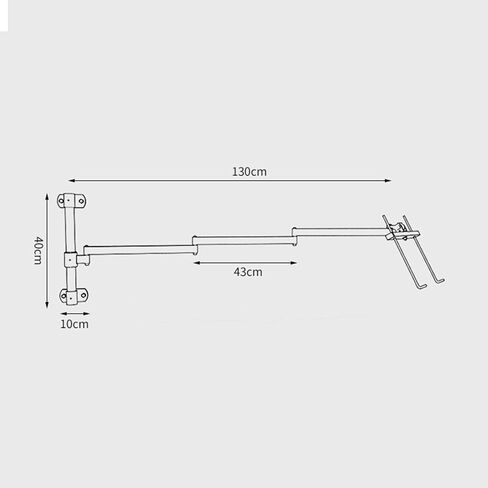 Wall Mount Laptop Stand - Swing/Tilt/Rotate Adjustable Screen Mount for 13-17 inch Laptops in Saudi Arabia
