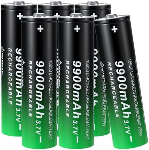 18650 بطارية قابلة للشحن 3.7 فولت بطاريات ليثيوم زر علوي قدرة عالية لمصباح يدوي in Kuwait