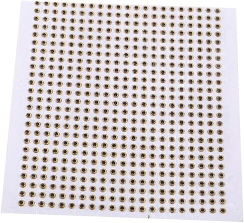 500PCS 3D Fishing Lure Eyes – Lifelike Bait Eyes Adhesive Tackle Accessory for DIY Lures, Fly Tying & Saltwater Fishing in Saudi Arabia