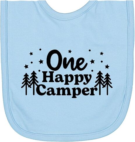 inktastic 1 Happy Camper Newborn Bib in Saudi Arabia