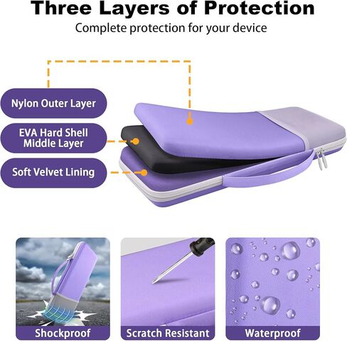 for Logitech Alto Keys K98M Keyboard Carry Case, Travel Protective Storage Case with Mesh Pocket for POP Mouse and Accessories (Purple) in Kuwait
