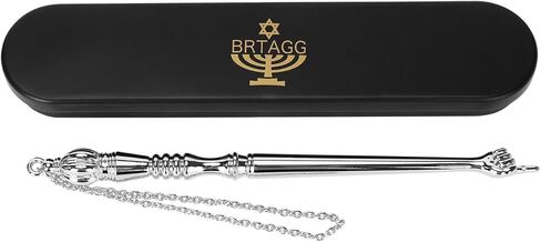مؤشر BRTAGG Yad Torah، مؤشر الكتاب المقدس، أداة قراءة الكتاب المقدس (طول 6.7 سم، فضي)، هدايا يهودية، أعمال فنية من المعدن الشائع in Kuwait