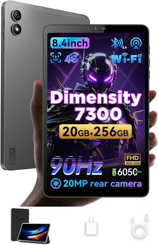 تابلت Android 15 مقاس 8.4 بوصة، Mediatek Dimensity 7300 ثماني النواة، 20(8+12)GB+256GB+2 تيرابايت، 90 هرتز 1920×1200 FHD Widevine L1، 4G LTE وWiFi 6E، Quad-GPS وBT5.4، كاميرا مزدوجة 20MP+5MP، 6050 مللي أمبير Bpad Mini Ultra in Saudi Arabia