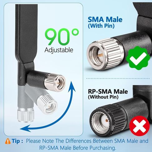4G LTE Antenna 6dBi SMA Male Antenna (2-Pack) for 4G LTE Cellular Trail Camera Wireless Router Hotspot Gateway Modem Spypoint Flex-S Dark Flex-Plus Flex-M G-36 Flex Dual-Sim Cell-Link in Saudi Arabia