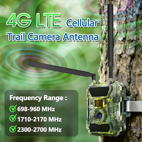 4G LTE Antenna 6dBi SMA Male Antenna (2-Pack) for 4G LTE Cellular Trail Camera Wireless Router Hotspot Gateway Modem Spypoint Flex-S Dark Flex-Plus Flex-M G-36 Flex Dual-Sim Cell-Link in Saudi Arabia