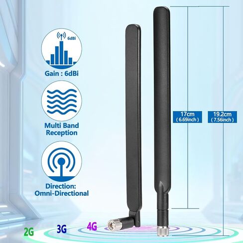 4G LTE Antenna 6dBi SMA Male Antenna (2-Pack) for 4G LTE Cellular Trail Camera Wireless Router Hotspot Gateway Modem Spypoint Flex-S Dark Flex-Plus Flex-M G-36 Flex Dual-Sim Cell-Link in Saudi Arabia