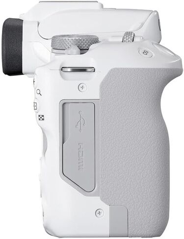 Canon EOS R50 Mirrorless Camera (White) Bundle | 24.2MP APS-C Sensor, Dual Pixel CMOS AF II & 4K Video Recording | Great for Travel & Content Creation (5812C002) + 64GB Memory Card + Camera Bag in Saudi Arabia