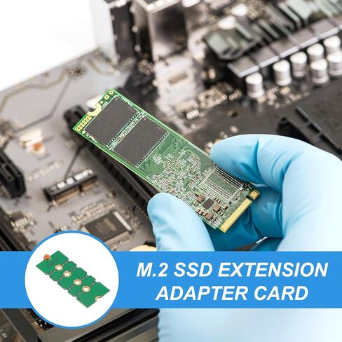 PATIKIL M2 NVME SSD نقل بطاقة محول ممتدة 2230، 2 قطعة محول تمديد M.2 يتغير إلى حجم طويل مع مفكات لمقاهي الإنترنت في المنزل والمكتب، أخضر in Kuwait