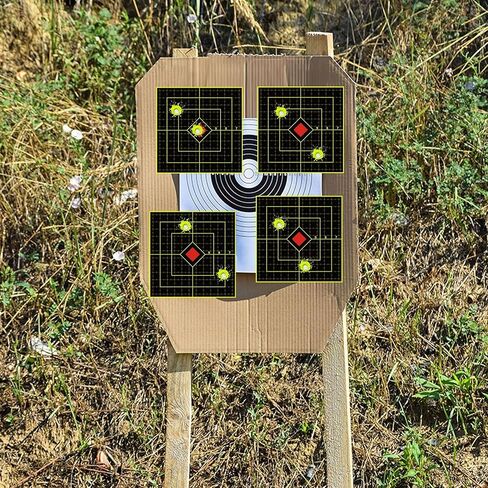 Splatter Target 6 Inch Reactive Paper Stickers, 100 Pcs, Self Adhesive Roll Hunting Accessories for Pistol Pellet Gun Rifle Shooting Practice Outdoor or Indoor Game in Saudi Arabia