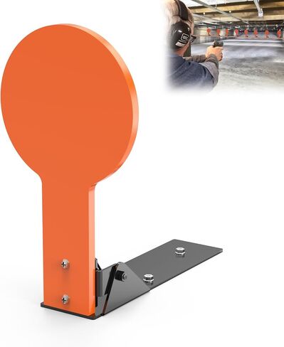 3/8" AR500 Steel Shooting Target 11" Auto Reset Target for Shooting Range Outdoor,Classic Popper,Orange,Suitable for Pistol, Rifle, Handgun, Shotgun, Rimfire in Saudi Arabia