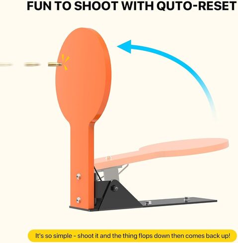 3/8" AR500 Steel Shooting Target 11" Auto Reset Target for Shooting Range Outdoor,Classic Popper,Orange,Suitable for Pistol, Rifle, Handgun, Shotgun, Rimfire in Saudi Arabia