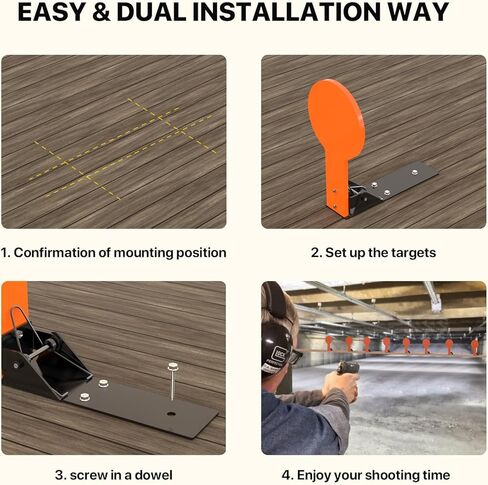 3/8" AR500 Steel Shooting Target 11" Auto Reset Target for Shooting Range Outdoor,Classic Popper,Orange,Suitable for Pistol, Rifle, Handgun, Shotgun, Rimfire in Saudi Arabia