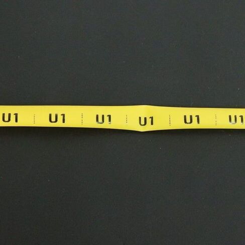 Heat Shrink Tubing Label Tape Compatible for M21-375-C-342-YL Black on Yellow Compatible with M210, M210-LAB, M211, BMP21-PLUS/LAB Label Printers, 0.7" Width, 6.89' Length in Kuwait