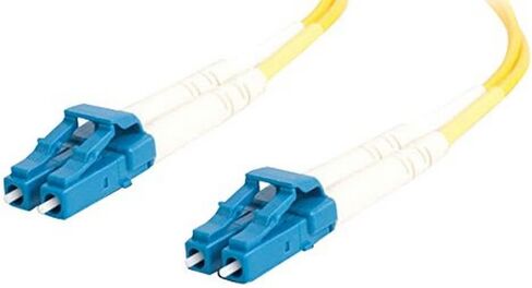 C2G Legrand Fiber Optic Ethernet Cable, Yellow 9/125 LC-LC Duplex Single Mode Fiber Patch Cable, 1 Meter (3.3 Foot) PVC Coated Fiber Optic Ethernet, 1 Count, C2G 29191 in Kuwait