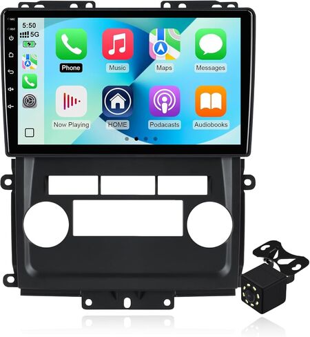 2+64G Android 14 Double Din راديو السيارة ستيريو لنيسان فرونتير Xterra 2009-2012 مع شاشة لمس 9 بوصة راديو Carplay لاسلكي مدمج/Android Auto/GPS/Bluetooth/FM/AUX-in/SWC/كاميرا احتياطية in Kuwait