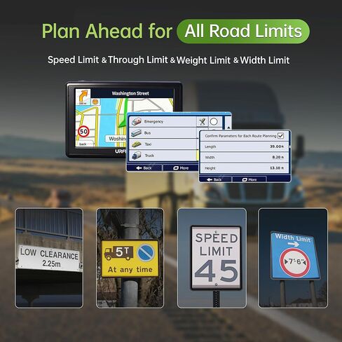 نظام ملاحي GPS للسيارة، حجم صغير لكابينة محدودة، خريطة 2026 غير متصلة بالإنترنت مع تحديثات مجانية مدى الحياة، شاشة لمس 5 بوصة، ملاحة عبر الأقمار الصناعية، توجيه صوتي، تنبيهات السرعة وحركة المرور، توجيه مخصص للسيارة in Kuwait