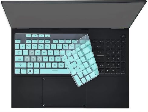 Keyboard Skin Compatible for 2025 ASUS TUF Gaming 16" F16 FX608 FX608JH FX608JPR FX608JMR FX608JP FX608LP FX608LM Series, TUF A18 FA808 FA808UP FA808UM Series (NOT for A16 F16 FA607 FX607 Serie) Black in Saudi Arabia