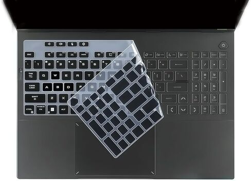 غلاف لوحة مفاتيح من السيليكون متوافق مع 2025 ASUS TUF Gaming 16 بوصة F16 FX608 FX608JH FX608JPR FX608JMR FX608JP FX608LP FX608LM Series Laptop (ليس لـ A16 FA607 FA607PI FA607PV F16 FX607JV FX607VU) (أسود) in Saudi Arabia