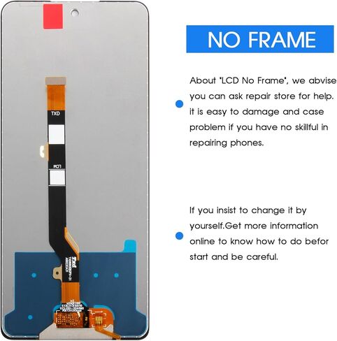 استبدال الشاشة لشاشة Tecno Spark 20 Pro KJ6 LCD لشاشة Tecno Spark 20 Pro KJ6 LCD التي تعمل باللمس مع أدوات (أسود بدون إطار) in Saudi Arabia