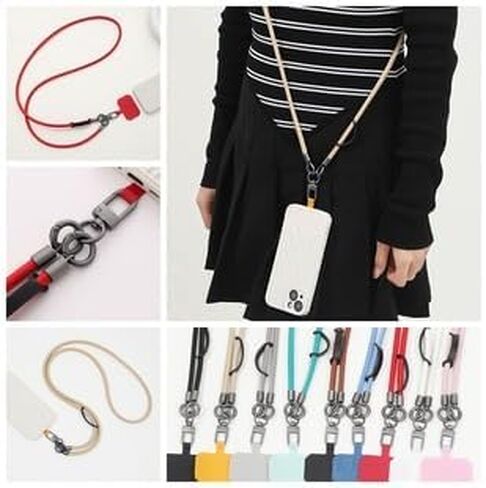 Chic Pearl-Decor Phone Lanyard Set, Crossbody Chains for Phone Case, Elegant for Daily & Party, Multi-color in Saudi Arabia