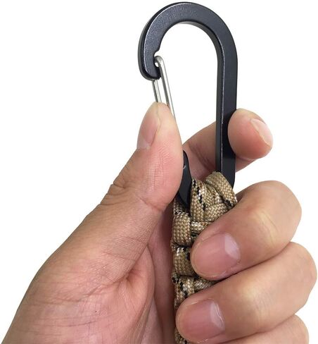 SENHAI 5 Pcs Paracord Keychains with Carabiner, Braided Lanyard Ring Hook Clip for Keys Knife Flashlight Outdoor Camping Hiking Backpack Fit Men Women - 5 Colors in Saudi Arabia