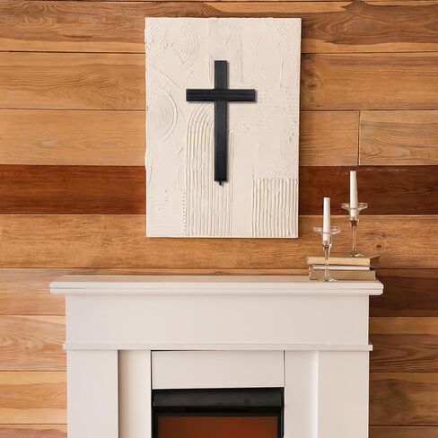 ديكور خشبي متقاطع من DECHOUS - صليب ديني من الخشب الصلب مقاس 12.6 بوصة لطاولة المنزل الكاثوليكي - صليب من الخشب الطبيعي مع حامل لسطح المكتب، هدية مسيحية in Kuwait